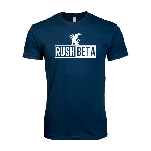  Next Level Navy SoftStyle T Shirt - Rush Beta Cutout