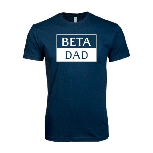  Next Level Navy SoftStyle T Shirt - Beta Dad Cut Out