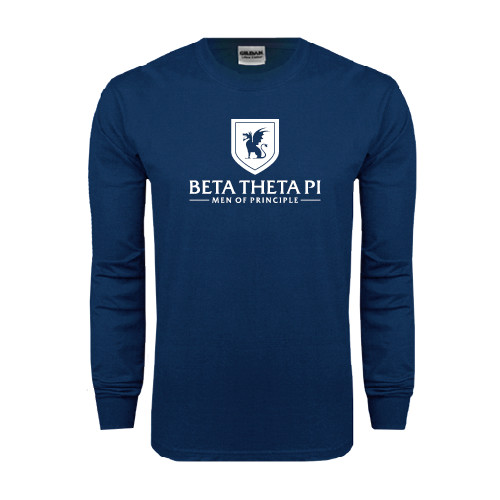 Navy Long Sleeve T-Shirt-Official Logo