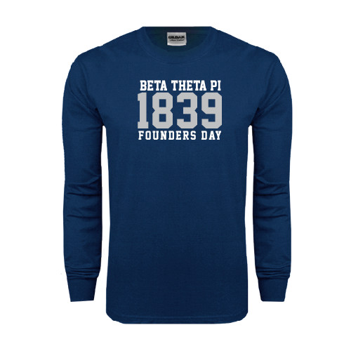  Navy Long Sleeve T-Shirt - Founders Day 1839