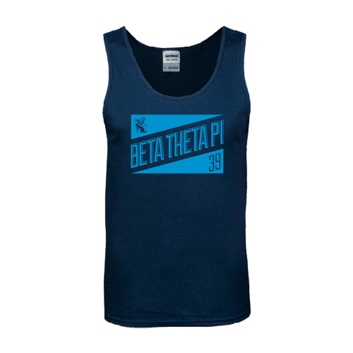 Navy Tank Top-Beta Theta Pi Triangles