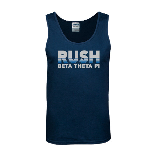 Navy Tank Top-Rush Lines Beta Theta Pi