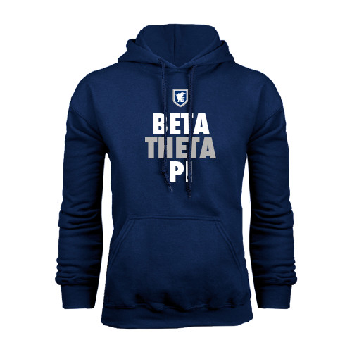  Navy Fleece Hoodie - Stacked BTP