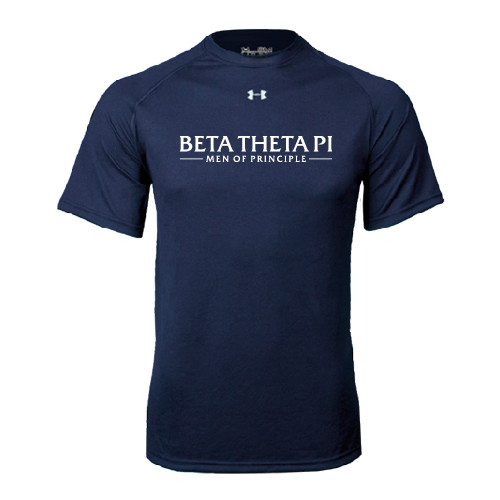 Under Armour Navy Tech Tee-Beta Theta Pi