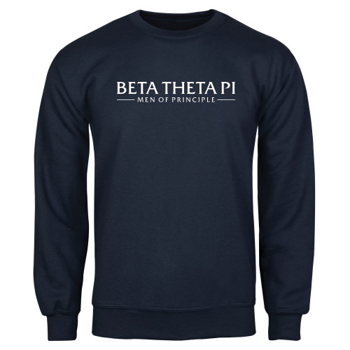 Navy Fleece Crew-Beta Theta Pi
