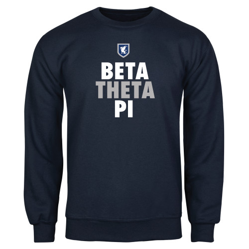 Navy Fleece Crew-Stacked BTP