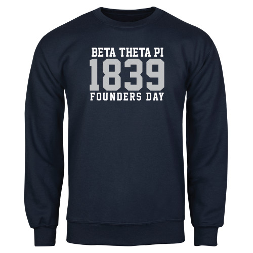 Navy Fleece Crew-Founders Day 1839