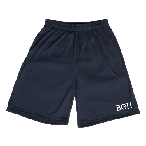 Navy Performance Classic 9 Inch Short-Beta Theta Pi Greek Letters
