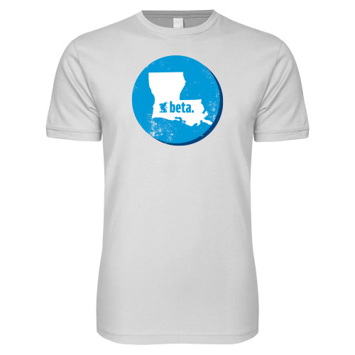  Next Level White SoftStyle T Shirt - Louisiana