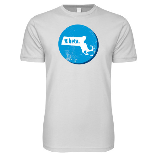 Next Level White SoftStyle T Shirt - Massachusetts