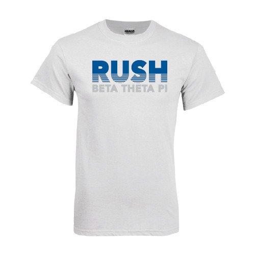  White T Shirt - Rush Lines Beta Theta Pi