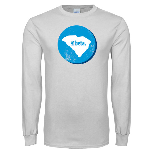  White Long Sleeve T Shirt - South Carolina