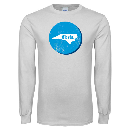  White Long Sleeve T Shirt - North Carolina
