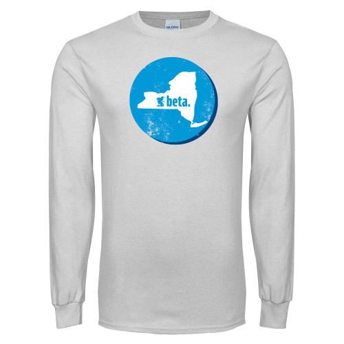  White Long Sleeve T Shirt - New York