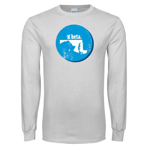  White Long Sleeve T Shirt - Maryland