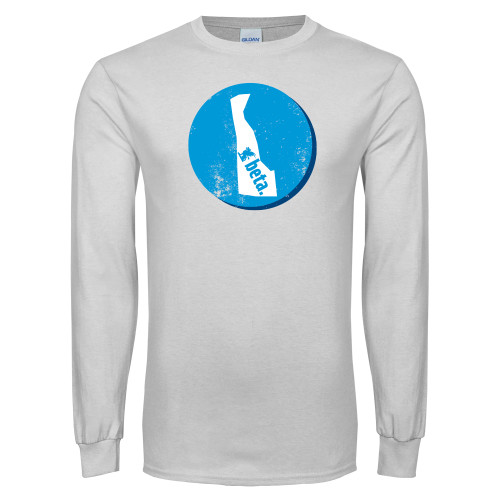  White Long Sleeve T Shirt - Delaware
