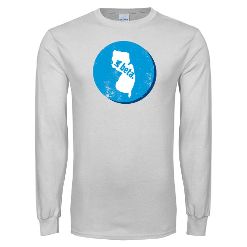  White Long Sleeve T Shirt - New Jersey
