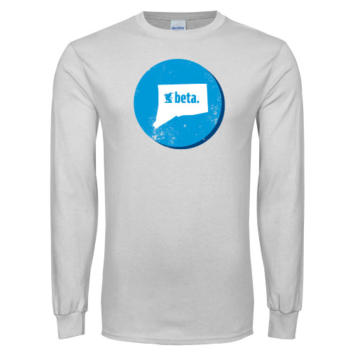  White Long Sleeve T Shirt - Connecticut