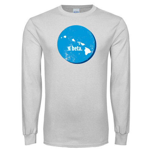  White Long Sleeve T Shirt - Hawaii