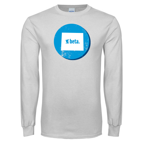  White Long Sleeve T Shirt - Wyoming