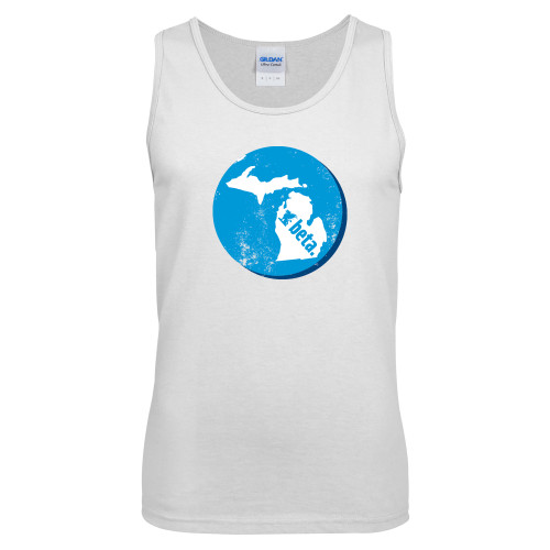  White Tank Top - Michigan