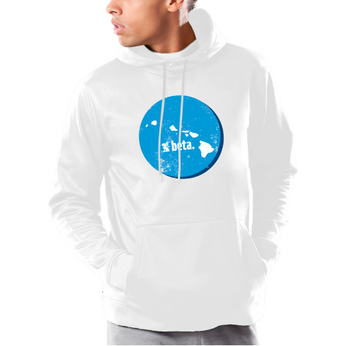 Under Armour White Armour Fleece Hoodie-Hawaii