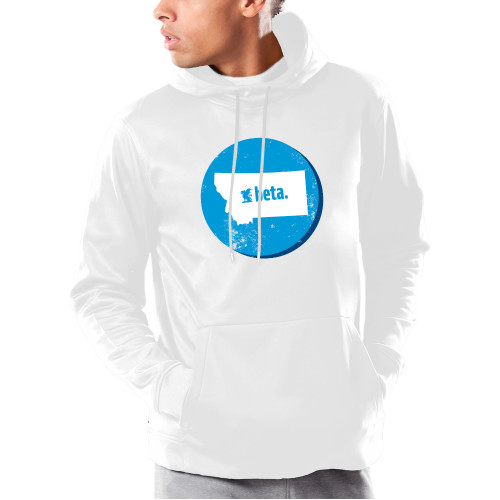 Under Armour White Armour Fleece Hoodie-Montana