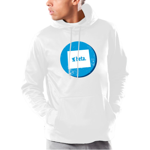 Under Armour White Armour Fleece Hoodie-Wyoming