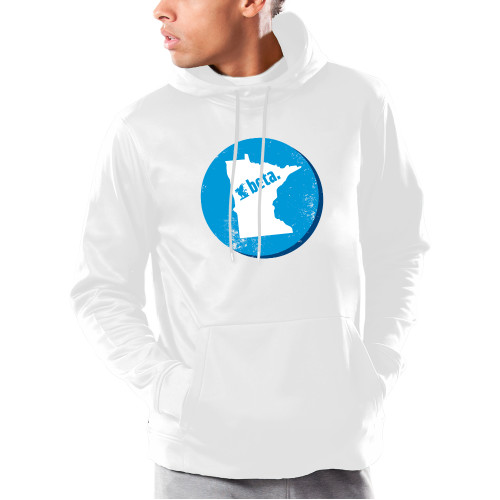 Under Armour White Armour Fleece Hoodie-Minnesota