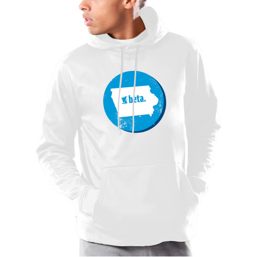 Under Armour White Armour Fleece Hoodie-Iowa