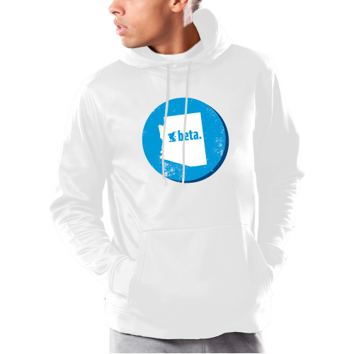 Under Armour White Armour Fleece Hoodie-Arizona