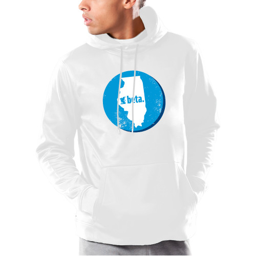  Under Armour White Armour Fleece Hoodie - Illinois