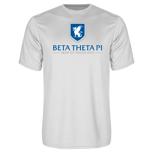 White Performance Tee-Official Logo