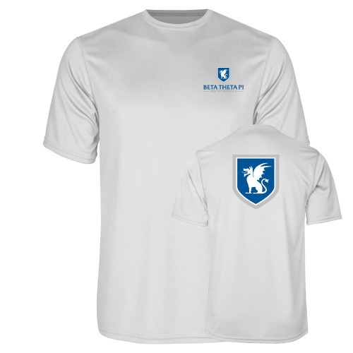 White Performance Tee-Official Logo