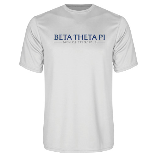 White Performance Tee-Beta Theta Pi