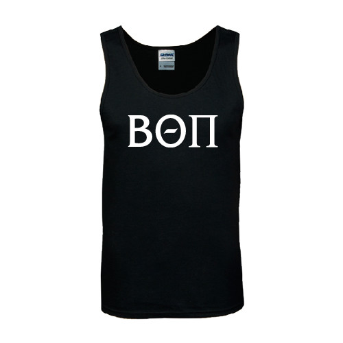 Black Tank Top-Beta Theta Pi Greek Letters