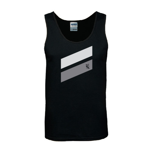 Black Tank Top-Stripe Design