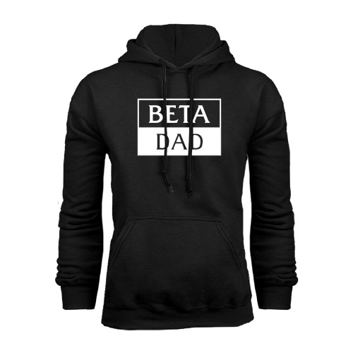 Black Fleece Hoodie-Beta Dad Cut Out