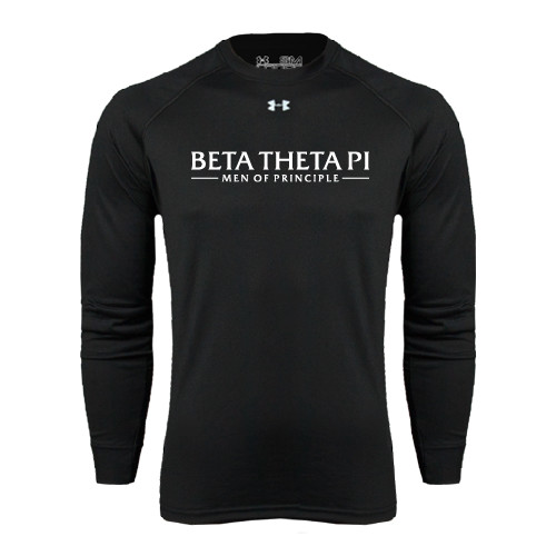 Under Armour Black Long Sleeve Tech Tee-Beta Theta Pi