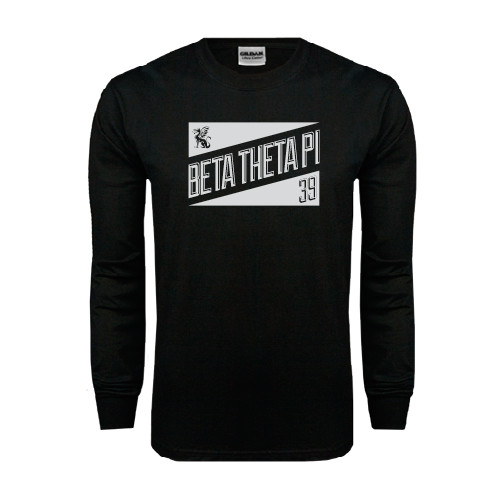  Black Long Sleeve T Shirt - Beta Theta Pi Triangles