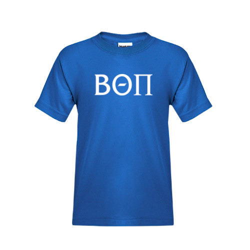 Youth Royal T Shirt-Beta Theta Pi Greek Letters