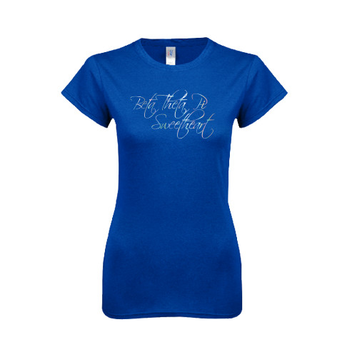 Next Level Womens Royal Boyfriend Tee-Beta Theta Pi Sweetheart Script