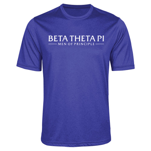 Royal Heather Performance Contender Tee-Beta Theta Pi