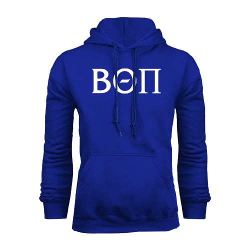 Royal Fleece Hoodie-Beta Theta Pi Greek Letters
