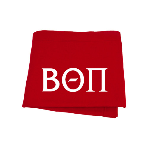  Red Sweatshirt Blanket - Beta Theta Pi Greek Letters