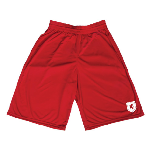 Red Performance Classic 9 Inch Short-Official Shield