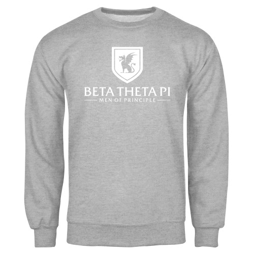 Grey Fleece Crew-Official Logo