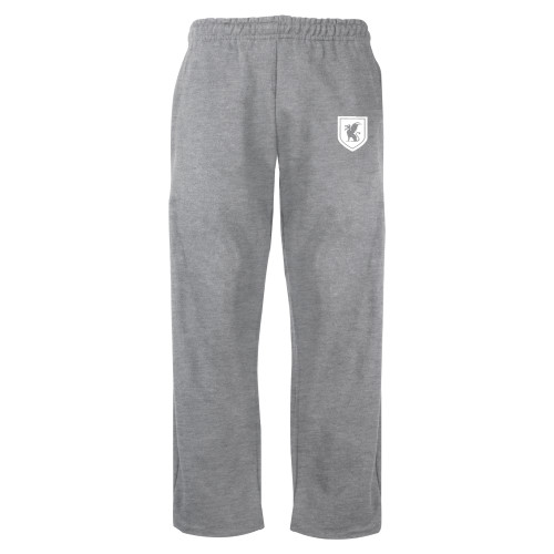 Grey Fleece Open Bottom Pant-Official Shield
