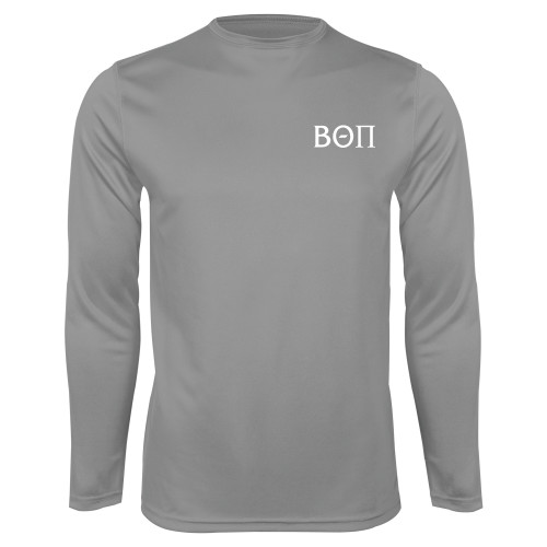 Steel Performance Longsleeve Shirt-Beta Theta Pi Greek Letters