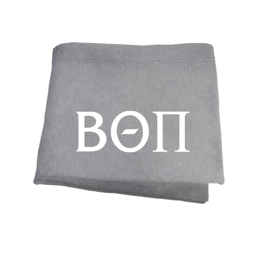  Grey Sweatshirt Blanket - Beta Theta Pi Greek Letters